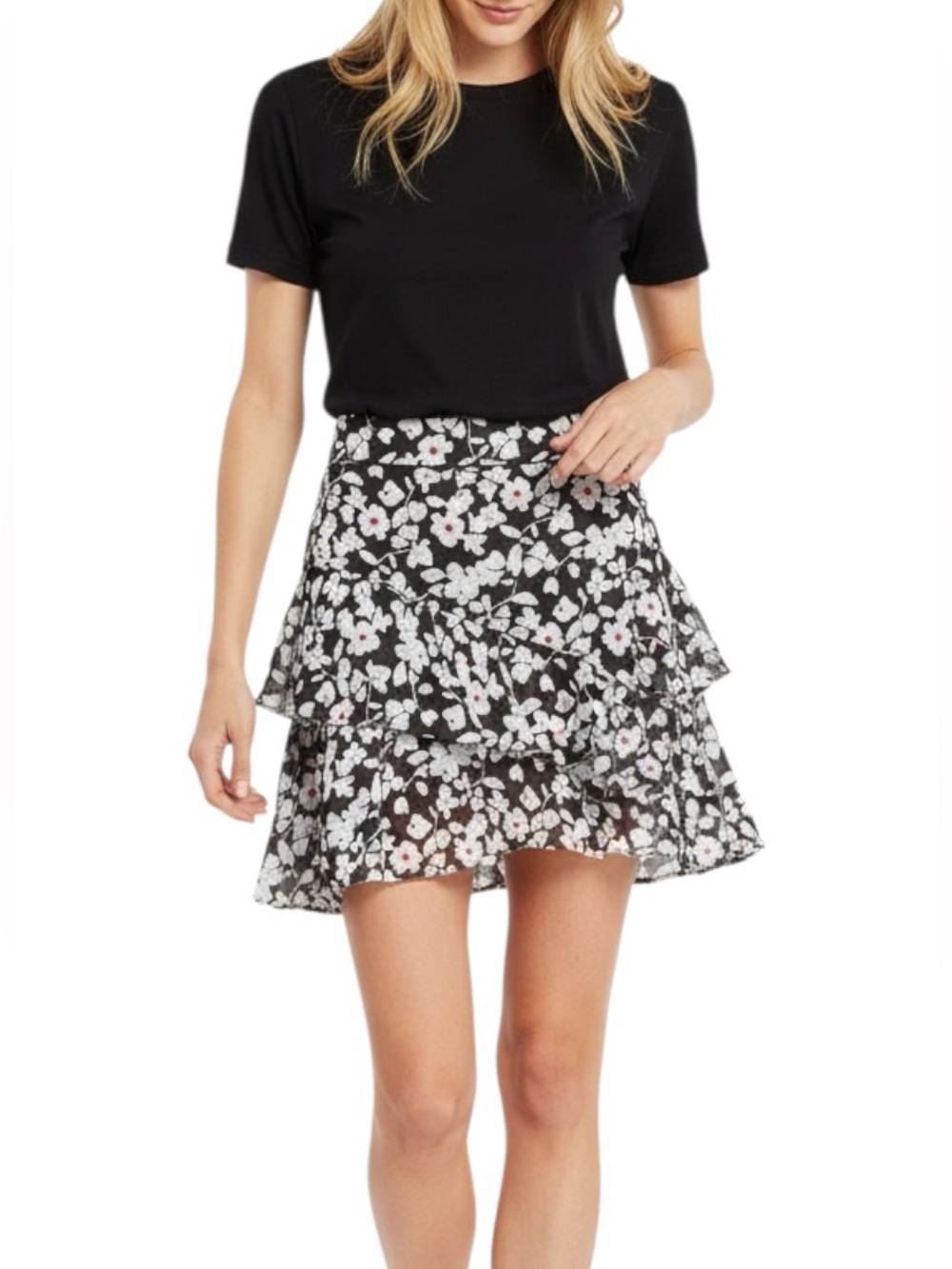 Derek Lam 10 Crosby Floral Mini Silk Blend Skirt TS92408GF Women’s 10 Medium